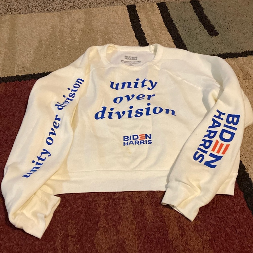 Rare Biden Harris president cropped sweater official